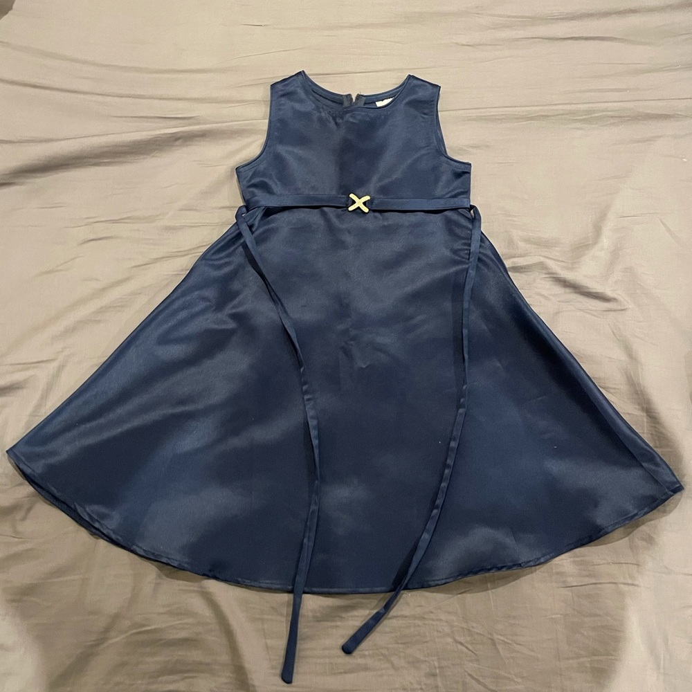 Little girl size 4T navy blue dress